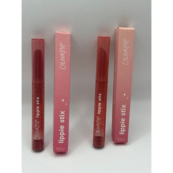 Colourpop Lippie‎ Stix Bundle in Brink + Toasty Creme BNIB - Picture 1 of 9